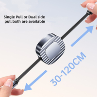 Câble rétractable 5-en-1 de 1,2 m pour charge rapide de 2 à 3 téléphones, 100W, avec âme en cuivre pur, blindage en feuille, Type-C tressé, pour téléphones et tablettes