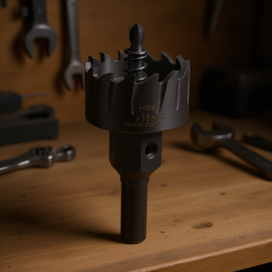 Lame de scie cloche HSS Ttake 39 mm pour le perçage du bois et du métal, fabriquée en Italie - Product Image 3