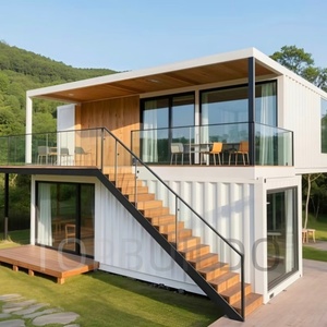Maisons préfabriquées modulaires en conteneurs de luxe modernes et respirantes de fabrication chinoise, plans pour villa, bureau, immeuble, appartement - Product Image 2