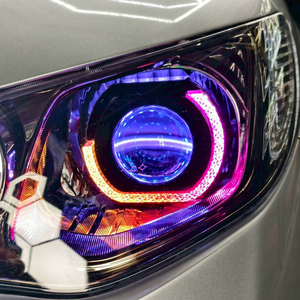 Kit di Retrofit Fari LED VAHID WRGB con Proiettore Halo Ring 5D Angel & Hawk Eyes, DRL Switchback 3/2.5 Pollici, Controllo App 5-12V 5W - Product Image 4