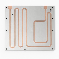 Plaque de refroidissement liquide sur mesure usinée CNC, bloc de refroidissement par eau pour IGBT / UPS / SVG / Chargeur EV / Onduleur / Dissipateur thermique à tubes PSU