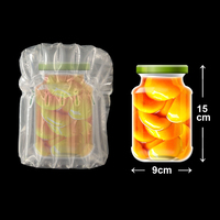 Emballage gonflable en PE écologique personnalisable pour la protection des bouteilles, résistant aux chocs et aux intempéries
