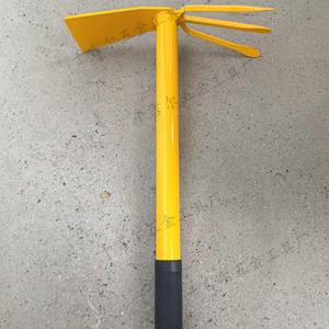 จีจี้เอ๋อร์ จอบสวน ใบมีด 5 นิ้ว กว้าง 4 นิ้ว ด้ามพลาสติกสีเหลือง จอบขนาดเล็กสำหรับกำจัดวัชพืชและตัดดอกไม้ - Product Image 3