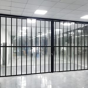 Porta Scorrevole Moderna Personalizzata in Policarbonato Trasparente, Porta Pieghevole in Cristallo, Elegante e Bella, Ignifuga e Antifurto - Product Image 1