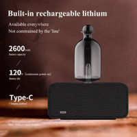 Diffuseur d'huiles essentielles sans eau, rechargeable par USB, alimenté par batterie, portable, aromathérapie, utilisation en hôtel, capacité de 10 à 50 ml, bois