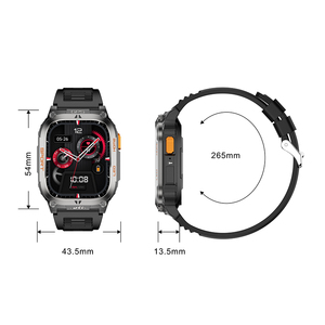 Gloryfit Fro Smartwatch GPS avec 2.01 pouces écran HD boussole lampe de poche sport Fitness Bracelet Tracker BT appel QX18 montre intelligente - Product Image 5