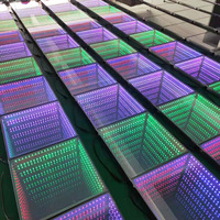 Piste de danse LED à écran vidéo numérique magnétique sans fil pour discothèque, mariage et fête