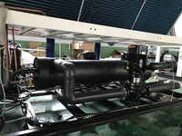 Unité de refroidissement à air haute efficacité 50kW 70kW 100kW 140kW, refroidisseur d'eau de qualité alimentaire pour la transformation des jus et des boissons