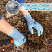Gants de jardin enduits de latex froissé de polyester de calibre 13 XINGYU gants de sécurité de travail de jardin enduits de gaufrage de latex en gros
