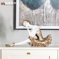 Ballet danse fille figurine décoration de la maison sculpture en résine humaine