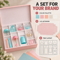 Ensemble cadeau d'alimentation pour bébé en silicone de qualité supérieure pour nouveau-né |   Articles essentiels pour bébé sans BPA |   Boîte cadeau personnalisée OEM & ODM