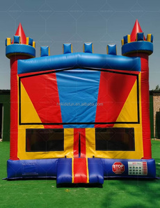 Castillo Inflable <span class=keywords><strong>de</strong></span> Color Rosa Usado para Fiestas a <span class=keywords><strong>Precio</strong></span> Económico, Castillo Inflable Comercial - Product Image 4