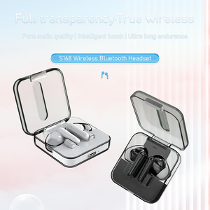 Fone de Ouvido Esportivo S168 com Condução Óssea, Headset Sem Fio à Prova d'Água com Microfone, Gancho de Orelha, TWS, Bass Hi-Fi Estéreo - Product Image 2