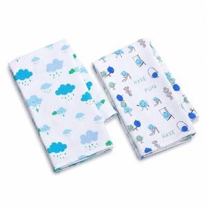 Newborn Bamboo <b>Towel</b> <b>Set</b> Pack of 2 Ultra Soft Lightweight Absorbent Quick Dry Bath <b>Towels</b> with Cute Prints for Kids 40 x 81 cm - Product Image 1
