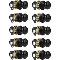 Poignée de porte intérieure sans clé en nickel brossé pour salle de bain, chambre, maison, hôtel, bureau – Quincaillerie