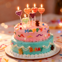 Bougie d'anniversaire pour gâteau, prix d'usine, décoration de la maison en gros, bougeoirs pour fête