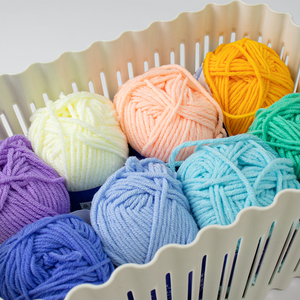 Sợi len cotton chải kỹ 50g, móc tay 5 lớp, màu sữa, 100% cotton, dùng để móc khăn, túi - Product Image 6