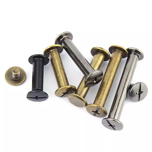 Custom M1 M2 4Mm 1/4Inch Mannelijke En Vrouwelijke Messing Chicago Schroeven Voor Lederen Koperen Chicago Schroeven - Product Image 4