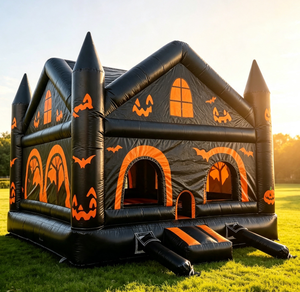 Castello Gonfiabile Commerciale 2026 a Tema Halloween: Castello Gonfiabile a Forma di Zucca per Decorazioni per Feste - Product Image 3