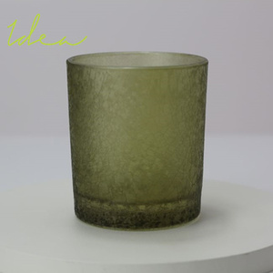 Bougeoir en verre de 7oz avec support effet glacé personnalisé de haute qualité Décoration personnalisée en gros au meilleur prix - Product Image 2