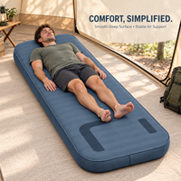 Matelas pneumatique individuel avec surface de sommeil lisse, lit d'appoint gonflable portable pour le camping et la maison, marque privée