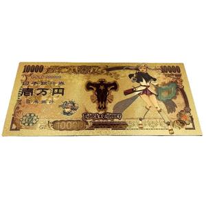 Moneda Conmemorativa de Plástico con Lámina Dorada de Black Clovered <span class=keywords><strong>Asta</strong></span>, Regalo Mágico de <span class=keywords><strong>Anime</strong></span> para Coleccionistas y Streamers - Product Image 2