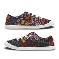 Chaussures en toile décontractées unisexes, logo personnalisé, mode, respirantes, à lacets, légères, POD ODM OEM, textile en coton, été