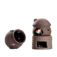 Ornements de paysage pour aquarium : Mini-pot en argile pour cachette, reproduction et reproduction des poissons rouges, mini-poissons perroquets et cichlidés