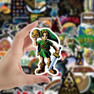 Autocollants de jeu Legend Of <span class=keywords><strong>Zelda</strong></span>, étiquette décorative en vinyle, personnalisé, pour Graffiti, ordinateur portable, bagages, DIY bricolage, 50 pièces - Product Image 4
