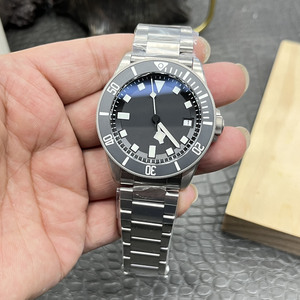 Adventure Men Dual Time <b>Watch</b> 42mm Titanium <b>Case</b> Rotating Bezel Green Band <b>Watch</b> - Product Image 3