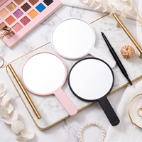 Nuevo Producto, Espejo de Mano en Cuatro Tamaños, Múltiples Colores, Espejos Pequeños de Maquillaje para Estudiantes con Decoración de Lazo