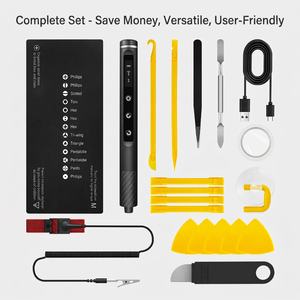 Juego de destornilladores de precisión recargables profesionales 71 en 1 con 5 velocidades para reparación de electrónica - Product Image 4