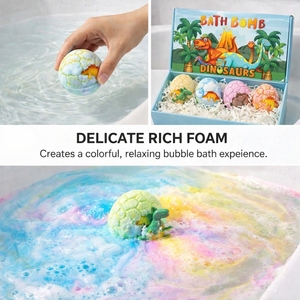 Set di Bombe da Bagno Effervescenti Biologiche all'Ingrosso con Sorpresa e Giocattolo all'Interno per Bambini - Product Image 4