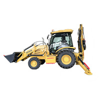 Pabrik LANDNEO Menyediakan WZ38-28 Wheel Backhoe Loader Euro5 EPA4 Pilihan Mesin Opsional Momen Beban Tinggi Kapasitas Bucket 1.5m