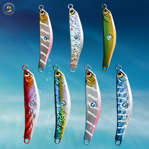 Señuelo de jigging de 80g, 100g, 150g, 200g, de hundimiento rápido, cebo para pesca en aguas profundas, para peces de agua salada, para uso en barcos de pesca. - Product Image 1
