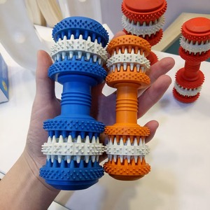 Giocattolo da Masticare per Cani in Gomma, Morbido e Resistente, a Forma di Manubrio, al Gusto di Menta, per la Cura Dentale e il Gioco, Tema Animazione - Product Image 1