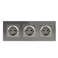 MVAVA Premium Vintage Switch Retro PC Panel Multi-function European 2-Socket Servers Wall Switches USB 10A