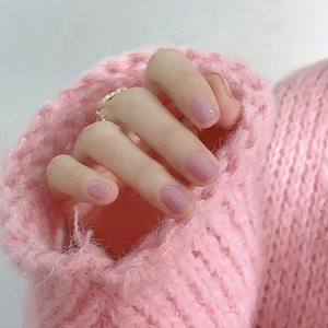 Venta caliente prensa acrílica de lujo en <span class=keywords><strong>uñas</strong></span> rosa púrpura <span class=keywords><strong>uñas</strong></span> postizas cuadradas <span class=keywords><strong>cortas</strong></span> logotipo personalizado <span class=keywords><strong>uñas</strong></span> postizas de <span class=keywords><strong>Color</strong></span> sólido al por mayor - Product Image 1