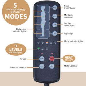 Thai Full Body Amasado Vibrador Plegable Compresión de Aire Calefacción Video Masaje Cama Colchón - Product Image 4