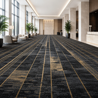 Moquette mur à mur pour hall d'hôtel, en nylon, à poils coupés, 12 mm, en rouleau, pour projets commerciaux, sur mesure