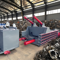 Presse à balles hydraulique Presse à balles en acier recyclé Compacteur de ferraille Machine de presse à métaux d'occasion automatique fournie sur mesure