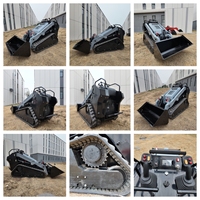 Chargeuse compacte sur chenilles robuste de 75 CV avec moteur diesel Cummins V2000 à haut débit pour l'aménagement paysager, la foresterie et la construction