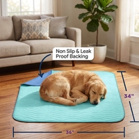 Tapis de propreté lavable et réutilisable pour animaux de compagnie, tapis d'apprentissage pour chiots, imperméable et absorbant, disponible en plusieurs tailles