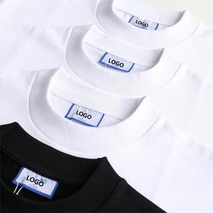 T-shirt Oversize da Uomo di Alta Qualità 400 GSM, Pesante 500 GSM, 100% Cotone, Bianco Nero, Personalizzabile, Collo Alto, Vestibilità Ampia, T-shirt 400 GSM - Product Image 1