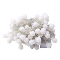 Guirlandes lumineuses LED en plastique pour décoration intérieure et camping, motifs étoiles et boules de cristal, tendance, pour marché nocturne, IP65