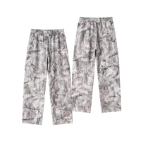 Pantalon de survêtement droit de haute qualité 340G, taille élastique, style streetwear, coupe ample pour homme