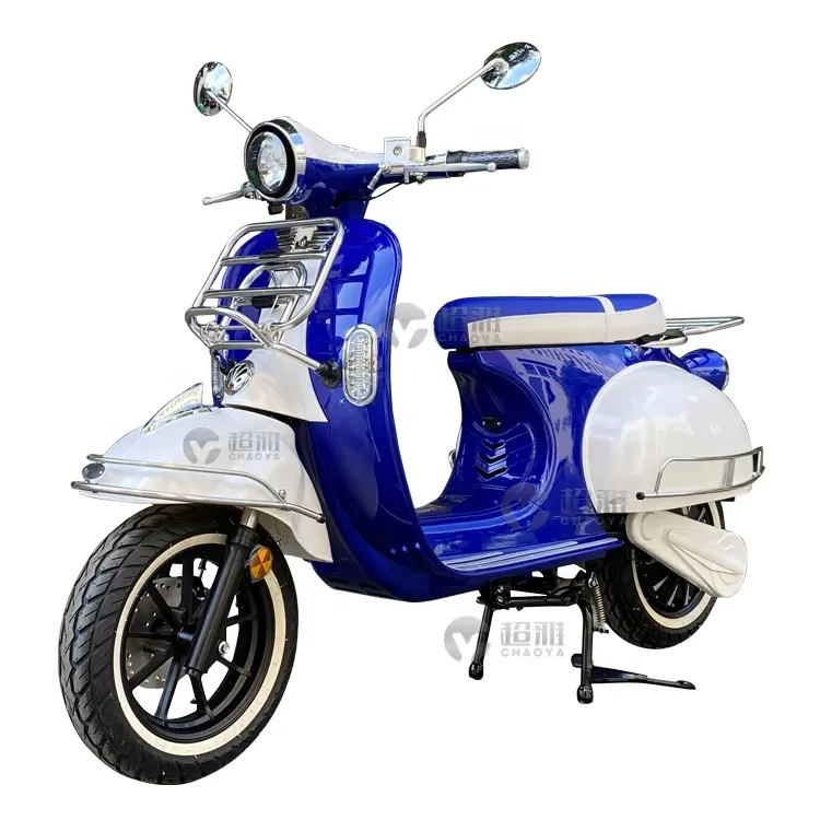 Satılık yüksek hız 85 km/h ile Vintage elektrikli scooter motosiklet