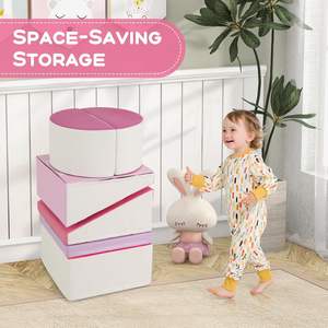 Estructura de Juego Infantil para Interiores, de Espuma Suave y Cuero PU, Fabricada en Indonesia, para Escalar, Gatear y Deslizarse - Product Image 6