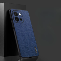 Coque arrière en cuir PU + TPU antichoc en écorce d'arbre de luxe pour Oneplus 13/13T/ACE 5/ACE 5 Pro/ACE 3 Pro