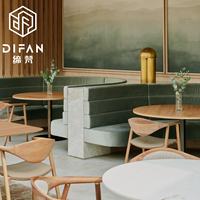 Ensemble meubles de salle à manger de restaurant de style moderne et ensembles complets de table de fournisseur commercial clé en main